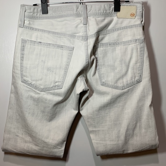 Ag Adriano Goldschmied Mens Geffen Slouchy Slim Distressed Jeans - Picture 3 of 11